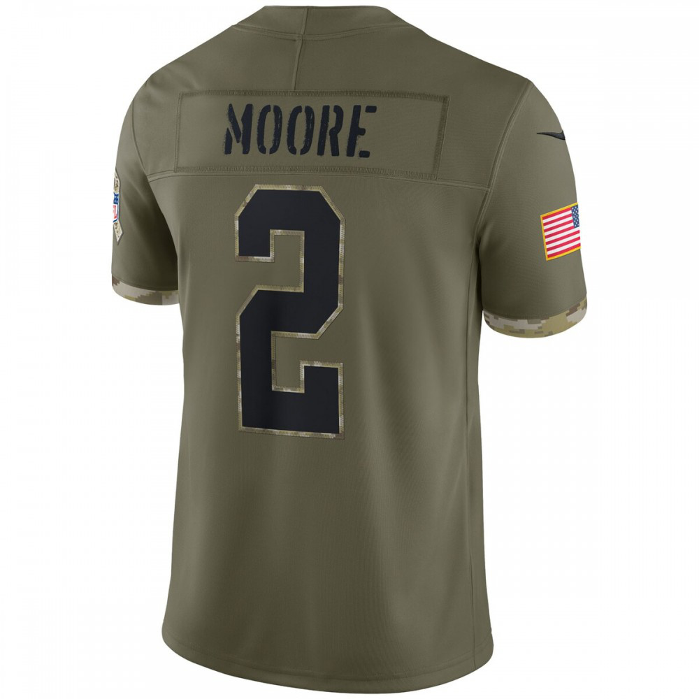 D.J. Moore Carolina Panthers Nike 2022 Salute To Service Limited Jersey - Olive-GridironStore
